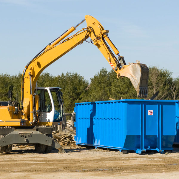 are there any restrictions on where a residential dumpster can be placed in Kendallville